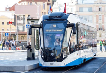 Москва запустила первый в России автономный трамвай